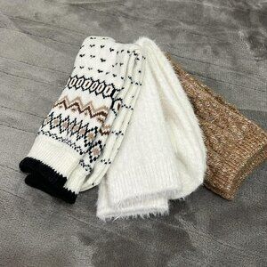 Cuddl Duds Fuzzy Socks 3 pack, Womens Size 4-10